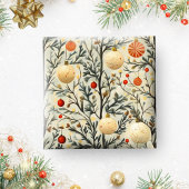 Christmas Wrapping Paper With Classic Ornaments  ラッピングペーパー