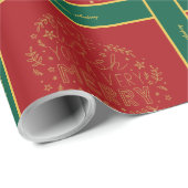 Christmas Wrapping Paper with Photo and Text ラッピングペーパー (ロールコーナー)