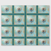 Christmas Wrapping Paper with Photo and Text ラッピングペーパー (フラット)