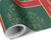 Christmas Wrapping Paper with Photo and Text ラッピングペーパー (ロールコーナー)