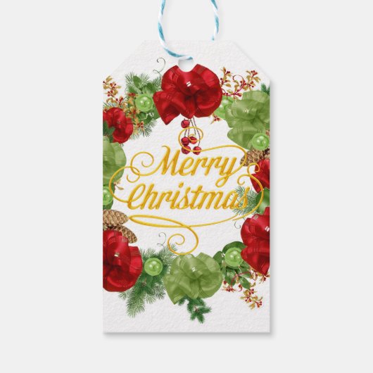 Christmas wreath ギフトタグ (裏面)