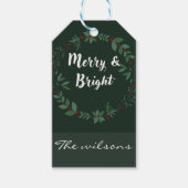 Christmas wreath ギフトタグ (正面)