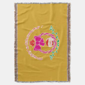 Christmas wreath スローブランケット (正面縦)