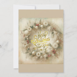 Christmas Wreath 招待状