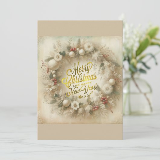 Christmas Wreath 招待状 (スタンド正面)