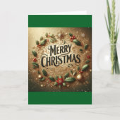 Christmas Wreath Card カード (正面)
