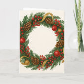 Christmas Wreath Card カード (裏面)