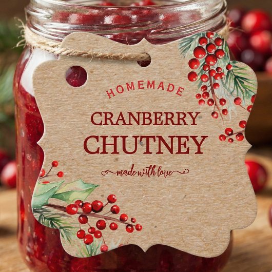 Christmas Wreath Homemade Jam Tag フェイバータグ
