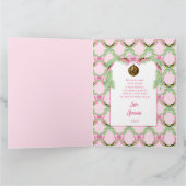 Christmas Wreath Leopard  カード (内部)