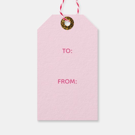 Christmas Wreath Leopard  ギフトタグ (裏面)