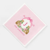 Christmas Wreath Leopard Crest Monogram  (コーナー)