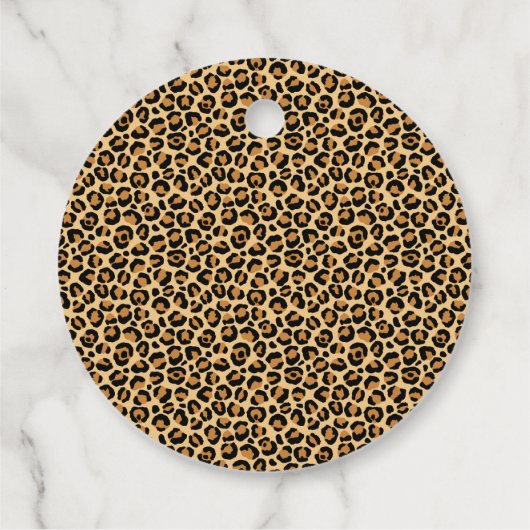 Christmas Wreath Leopard Crest Monogram フェイバータグ (裏面)