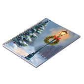 Christmas Wreath Lightpole Tree ノートブック (左側)