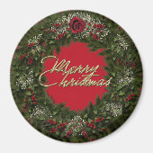 Christmas Wreath Magnet マグネット (正面)