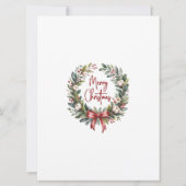 Christmas Wreath Party  招待状 (裏面)