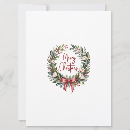 Christmas Wreath Party  招待状 (裏面)