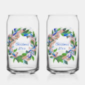 Christmas Wreath Soda Glass ガラス缶 (裏面)
