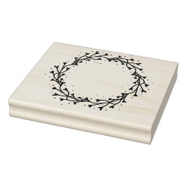 Christmas Wreath Stamp ラバースタンプ