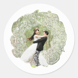 Christmas Wreath Stickers ラウンドシール