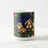 Christmas wreath with pine branches コーヒーマグカップ (中央)