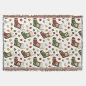 Christmas Wreaths スローブランケット (正面)