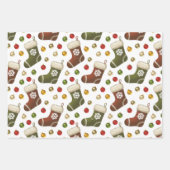 Christmas Wreaths ラッピングペーパーシート (正面2)