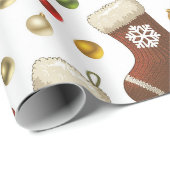 Christmas Wreaths ラッピングペーパー (ロールコーナー)