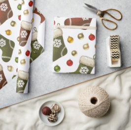 Christmas Wreaths ラッピングペーパー