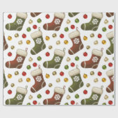 Christmas Wreaths ラッピングペーパー (フラット)