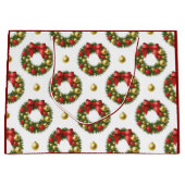 Christmas Wreaths ラージペーパーバッグ (正面)