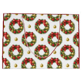 Christmas Wreaths ラージペーパーバッグ (裏面)