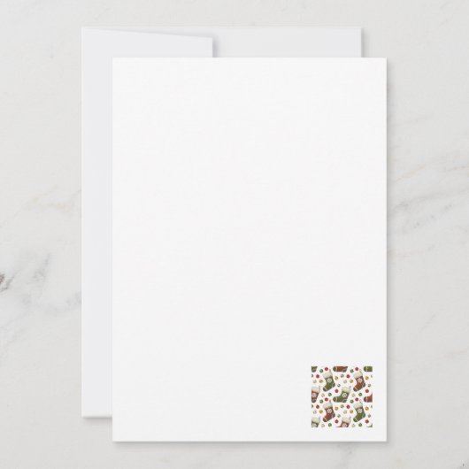 Christmas Wreaths 招待状 (裏面)