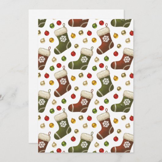 Christmas Wreaths 招待状 (正面/裏面)