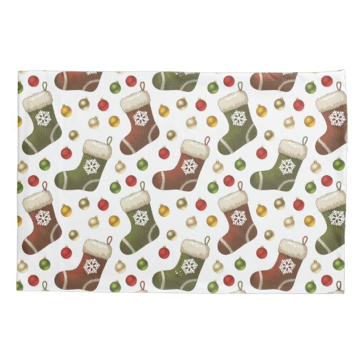 Christmas Wreaths 枕カバー (裏面)