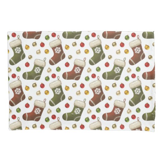 Christmas Wreaths 枕カバー (正面)