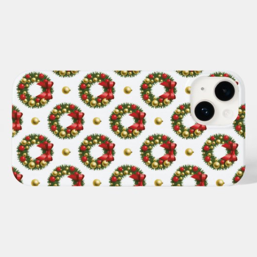 Christmas Wreaths Case-Mate iPhoneケース (裏面 (横))