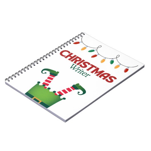 Christmas Writer Notebook -小妖精や小人 ノートブック (左側)