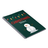 Christmas Writer Notebook -雪だるま ノートブック (右側)