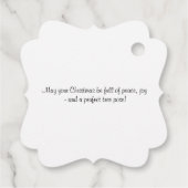 Christmas yoga cat your text フェイバータグ (裏面)