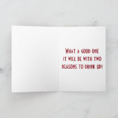 CHRISTMAS & YOUR BIRTHDAY - LET'S GET THIS PARTY S シーズンカード (内部)