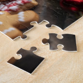 Christmas Yule Log Dessert Scene ジグソーパズル (側面)