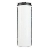 Christmas Yule Tree With Snow And Star-Shaped  タンブラー (裏面)