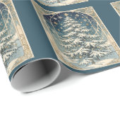 Christmas Yule Tree With Snow Laden Branches ラッピングペーパー (ロールコーナー)