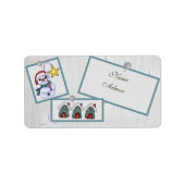 Christmasbild adressaufkleber ラベル (正面)