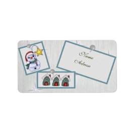 Christmasbild adressaufkleber ラベル