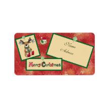 Christmasbild  adressaufkleber