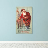 ChristmasFinding Everything in youストッキング キャンバスプリント (インサイチュ (ウッドフロア))