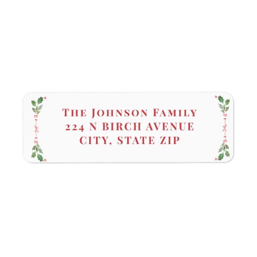 ChristmasFolids緑と赤 ラベル (正面)