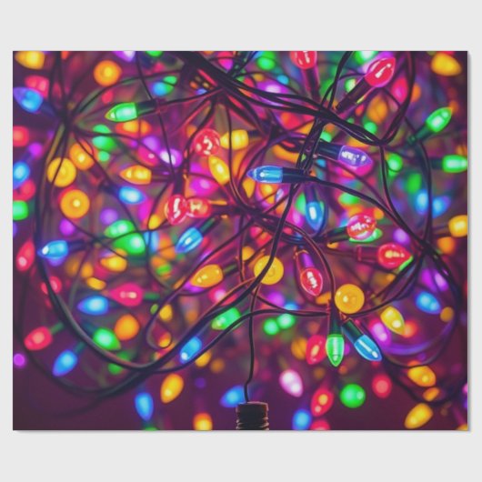 Christmaslight wrapping paper. ラッピングペーパー (フラット)