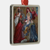 ChristmasNativityメリーな場面 メタルオーナメント (右)
